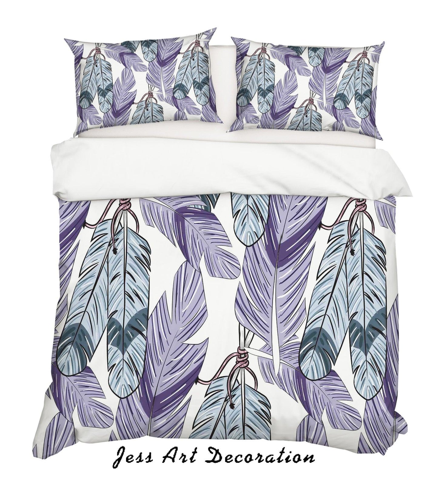 3D Birds Feathers Quilt Cover Set Bedding Set Pillowcases 68