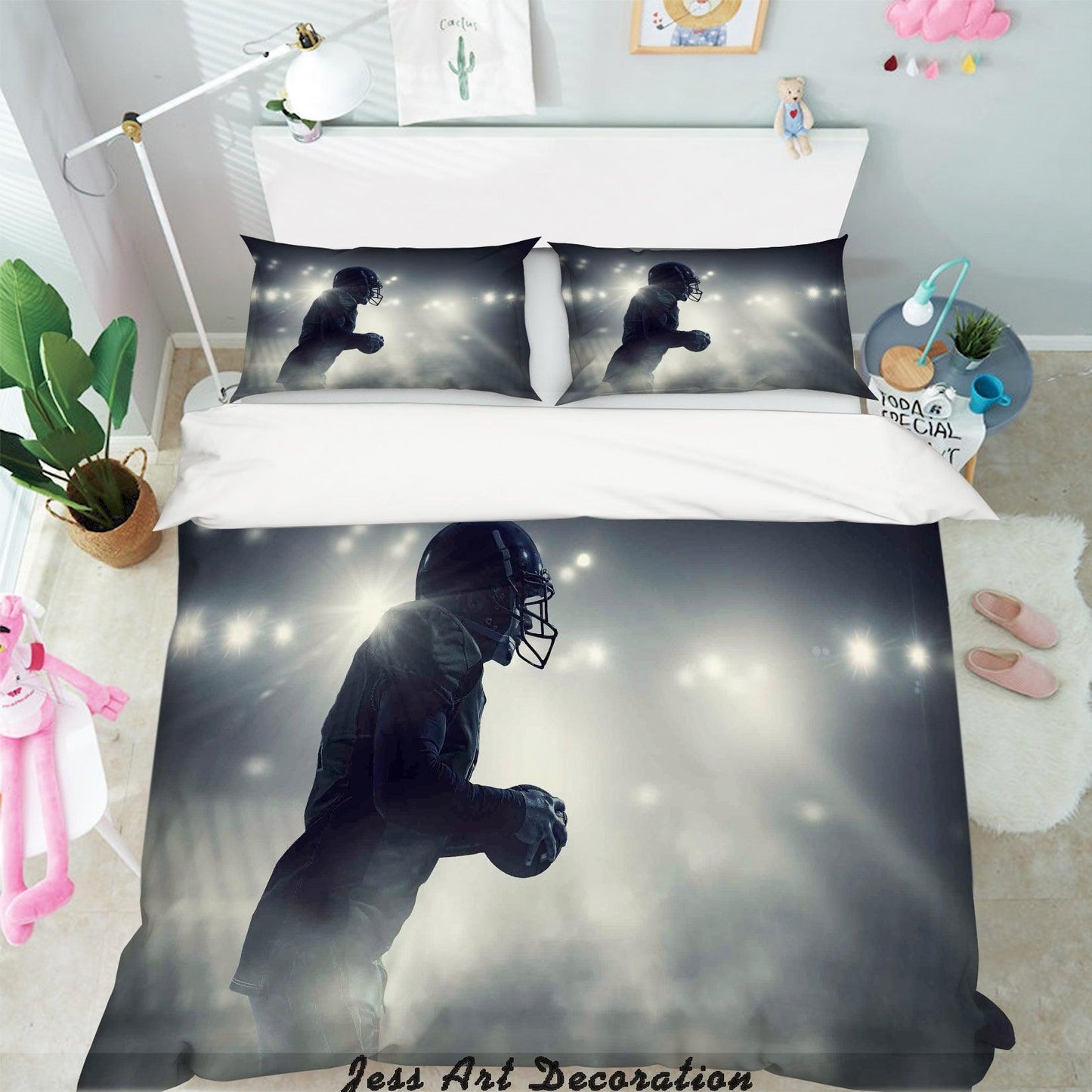 3D Baseball Game Quilt Cover Set Bedding Set Pillowcases  59