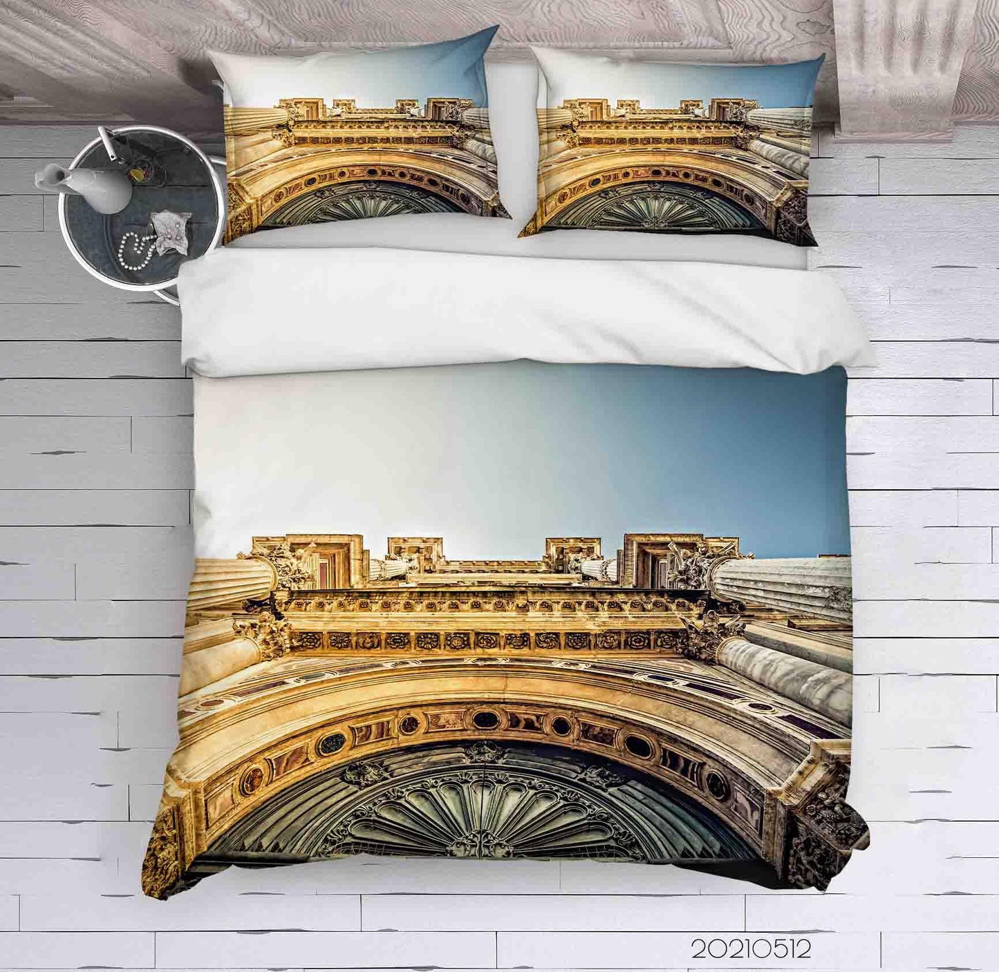 3D Art Architecture Sculpture Quilt Cover Set Bedding Set Duvet Cover Pillowcases 193