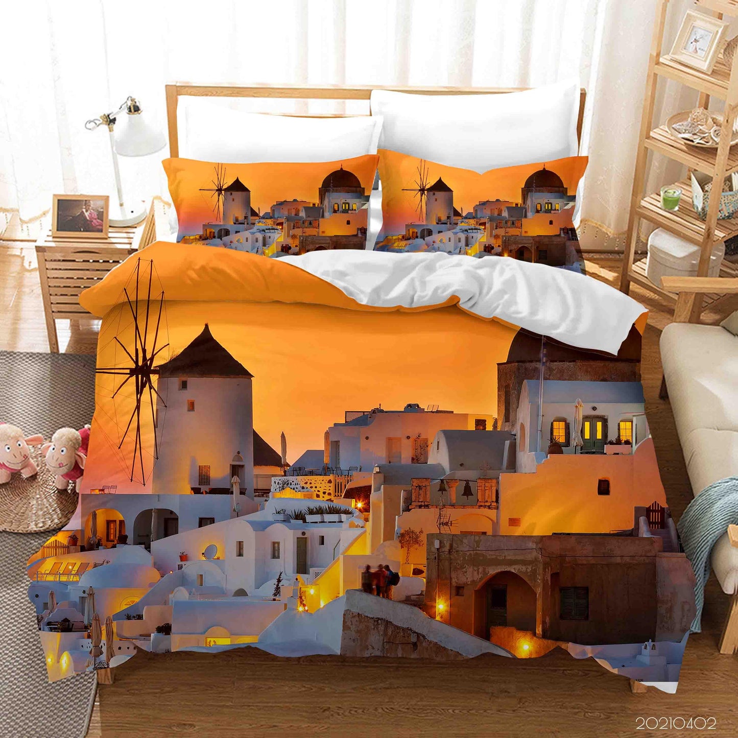 3D Aegean Landscape Quilt Cover Set Bedding Set Duvet Cover Pillowcases 53 LQH