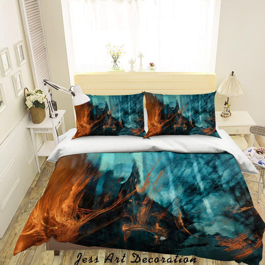 3D Abstract Color Marble Quilt Cover Set Bedding Set Duvet Cover Pillowcases 234