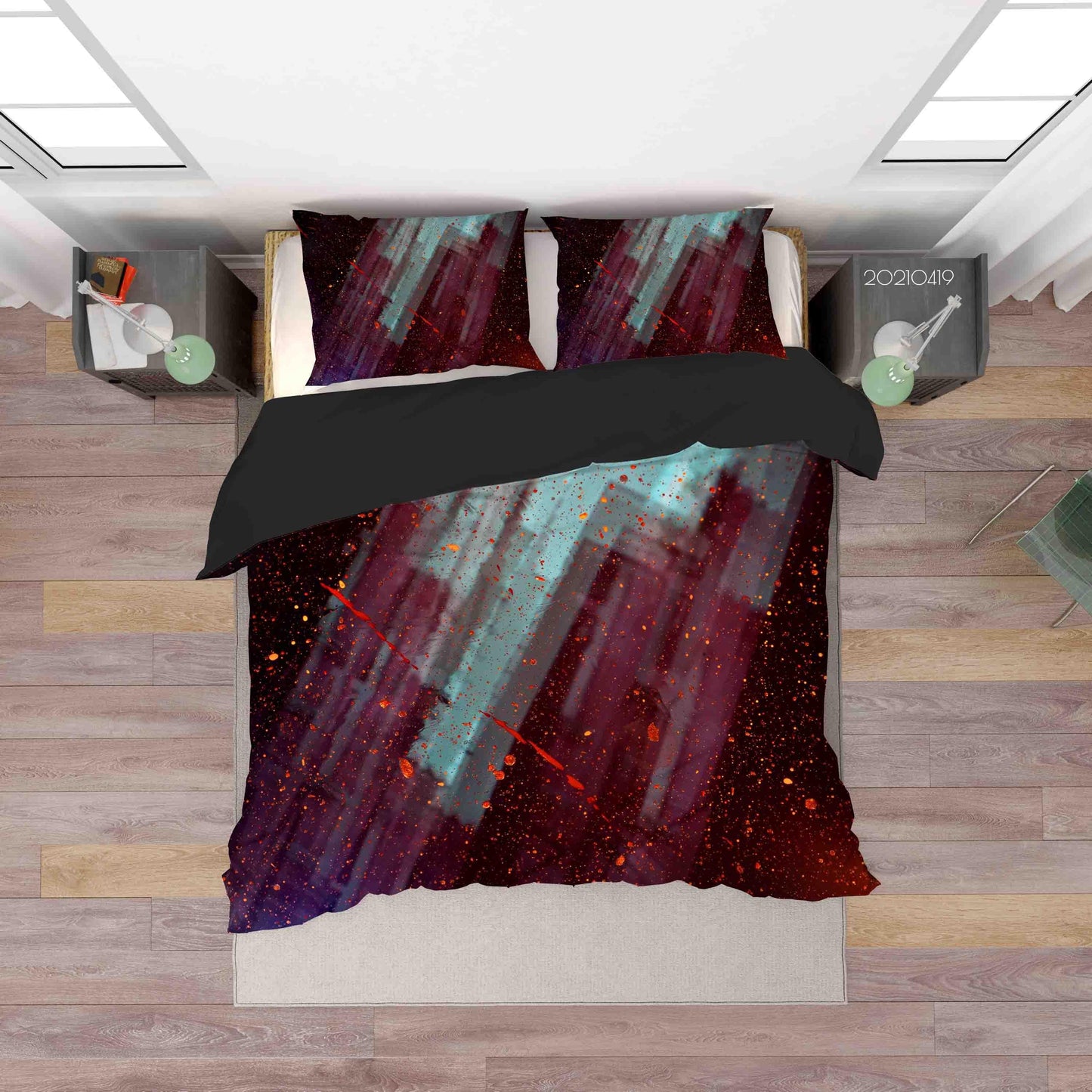 3D Abstract Texture Pattern Quilt Cover Set Bedding Set Duvet Cover Pillowcases 146