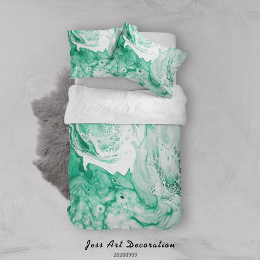 3D Abstract Nature Wave Sea Quilt Cover Set Bedding Set Duvet Cover Pillowcases WJ 6063