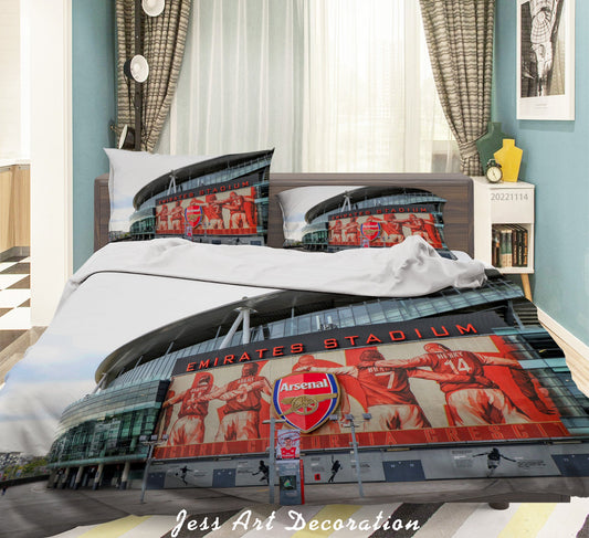 3D Arsenal FC Propaganda Poster Quilt Cover Set Bedding Set Duvet Cover Pillowcase 889
