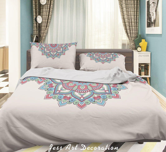 3D Abstract Floral Quilt Cover Set Bedding Set Duvet Cover Pillowcases 29