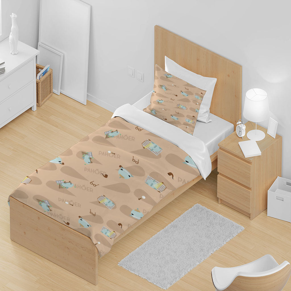 3D Cartoon Note Letter Pink Quilt Cover Set Bedding Set Duvet Cover Pillowcase 1407