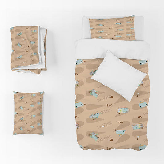 3D Cartoon Note Letter Pink Quilt Cover Set Bedding Set Duvet Cover Pillowcase 1407