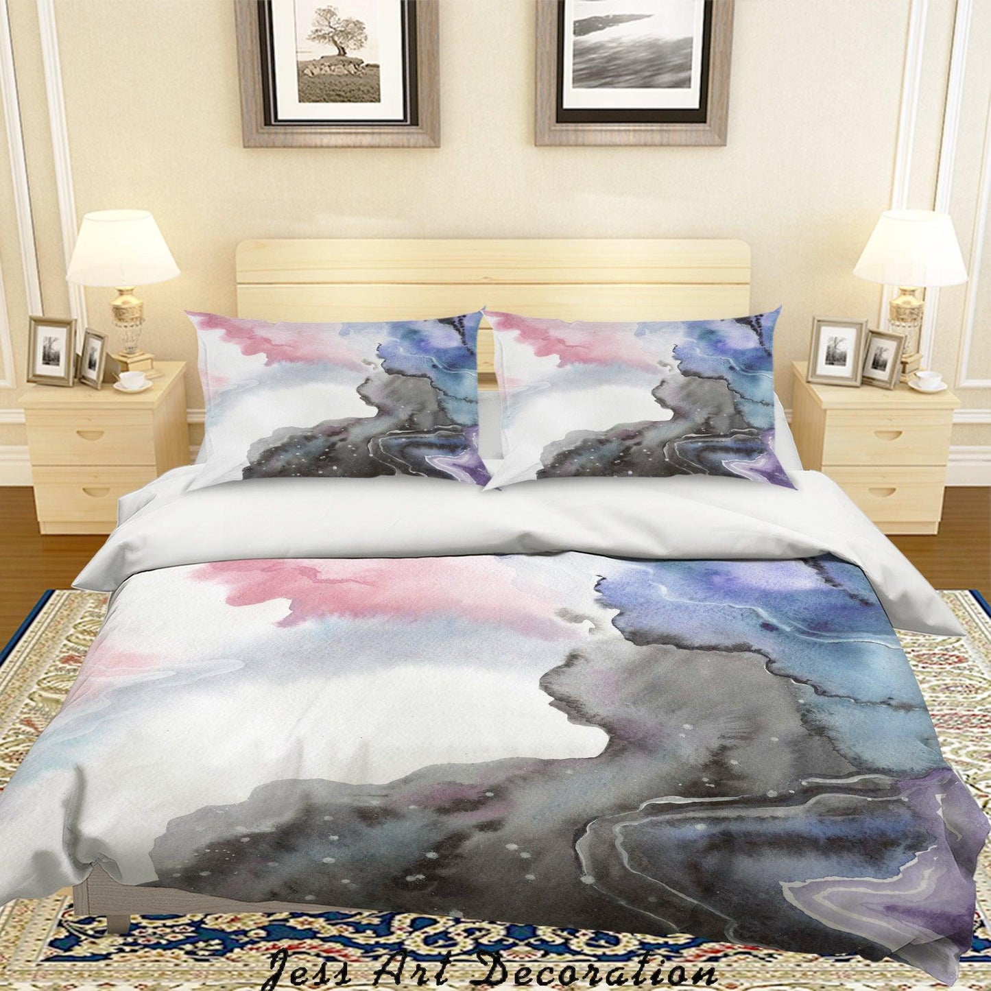 3D Abstract Watercolor Painting Quilt Cover Set Bedding Set Pillowcases 57
