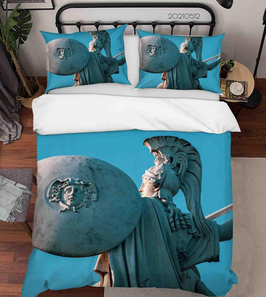 3D Blue Sky Sculpture Quilt Cover Set Bedding Set Duvet Cover Pillowcases 239