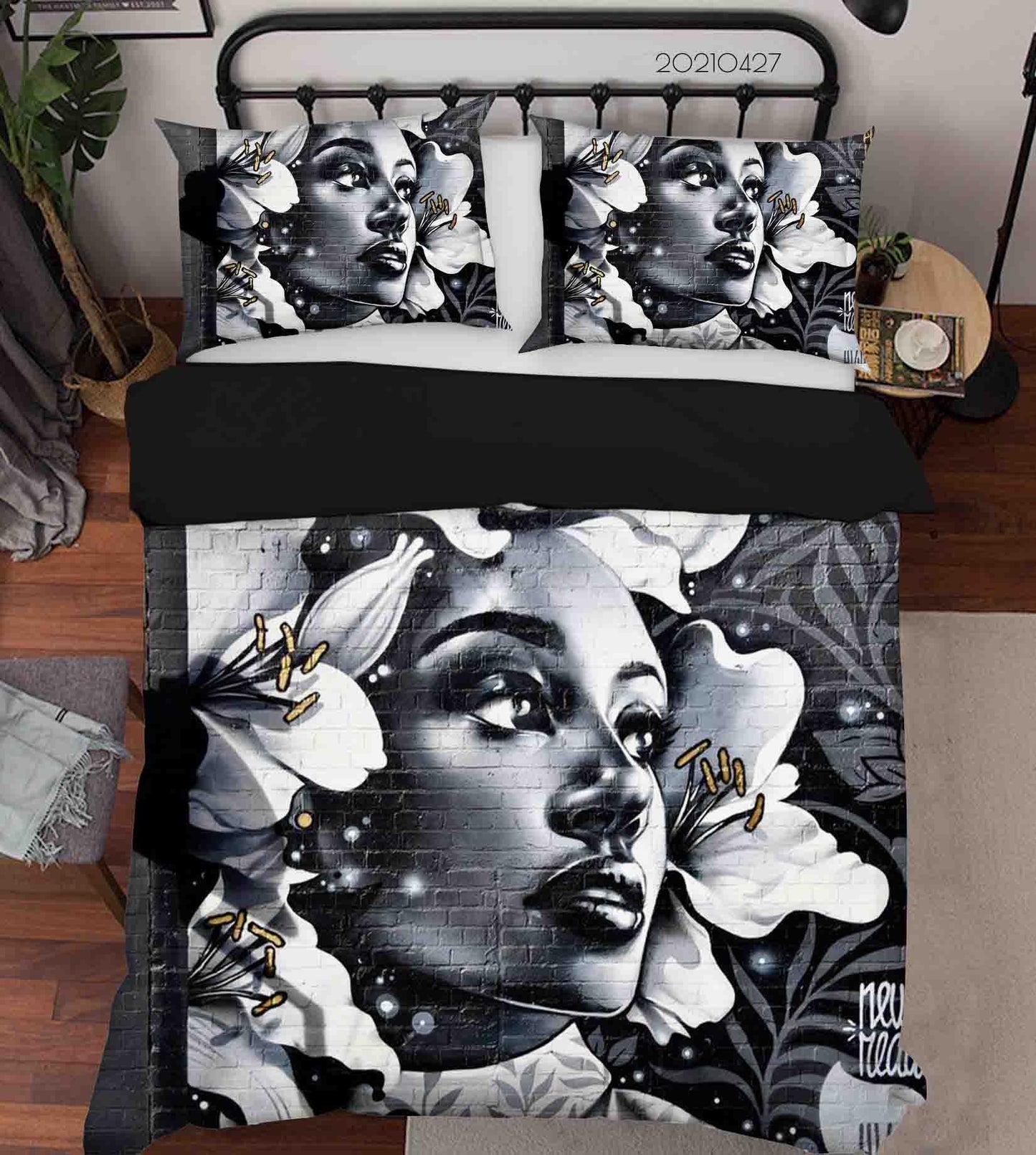 3D Abstract People Graffiti Quilt Cover Set Bedding Set Duvet Cover Pillowcases 46