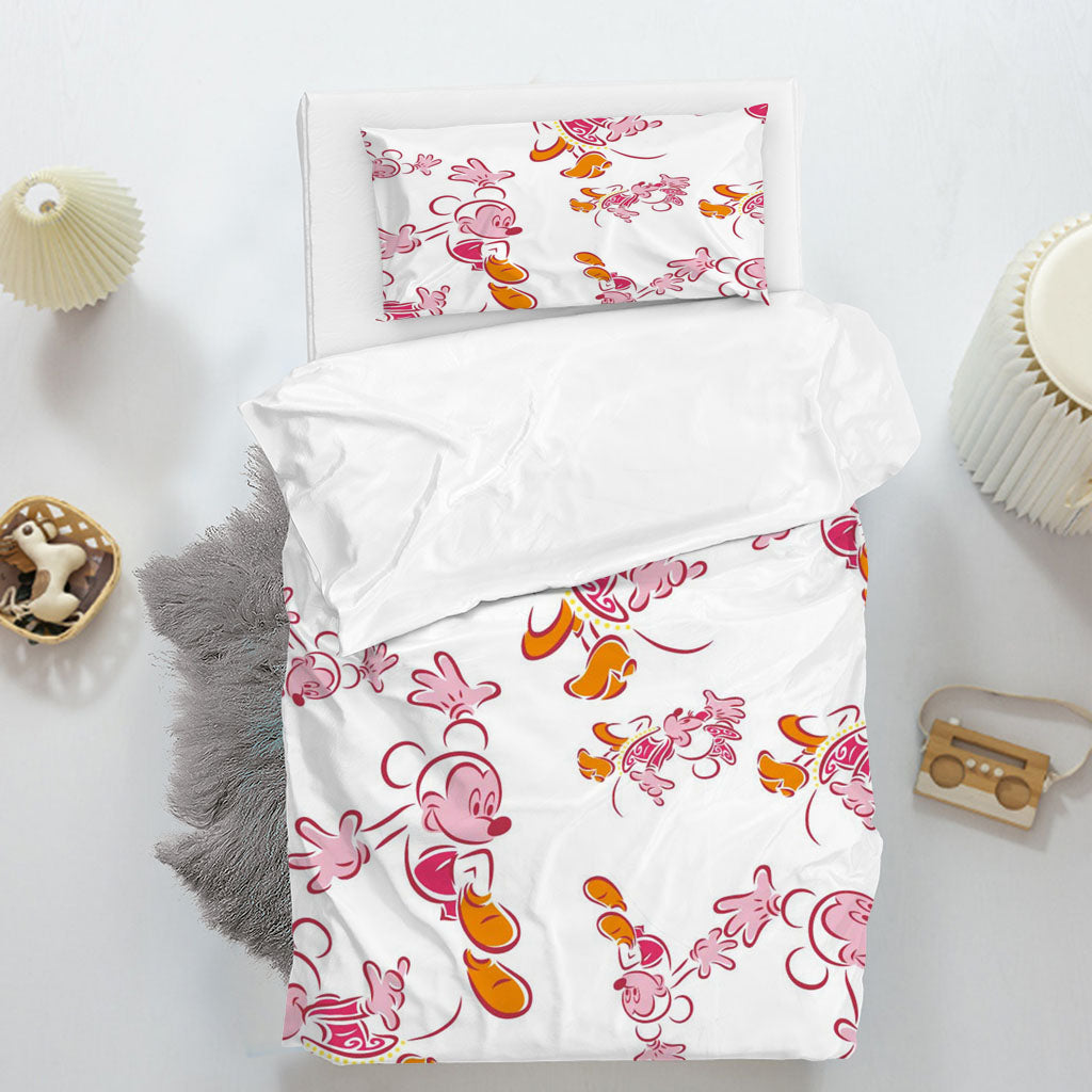 3D Cartoon Mickey Mouse Quilt Cover Set Bedding Set Duvet Cover Pillowcase 1410