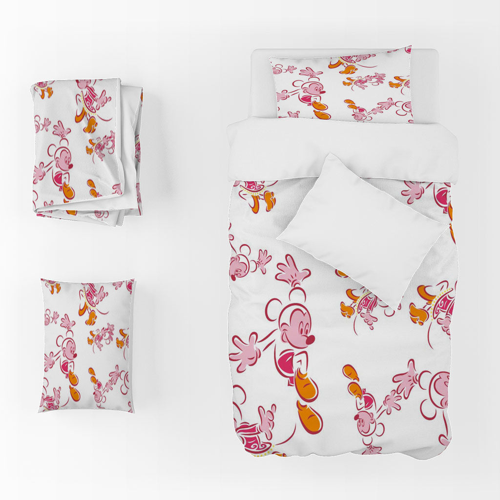 3D Cartoon Mickey Mouse Quilt Cover Set Bedding Set Duvet Cover Pillowcase 1410