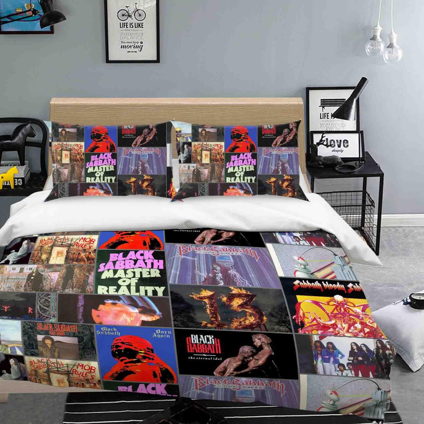 3D Album Black Sabbath Quilt Cover Set Bedding Set Duvet Cover Pillowcases SF36