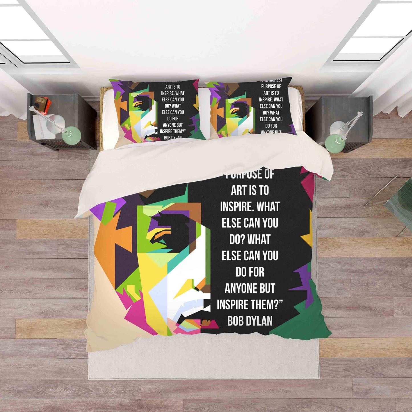 3D Bob Dylan Quilt Cover Set Bedding Set Pillowcases 14