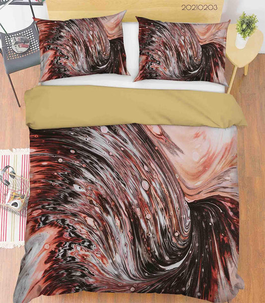 3D Abstract Marble Texture Quilt Cover Set Bedding Set Duvet Cover Pillowcases 52