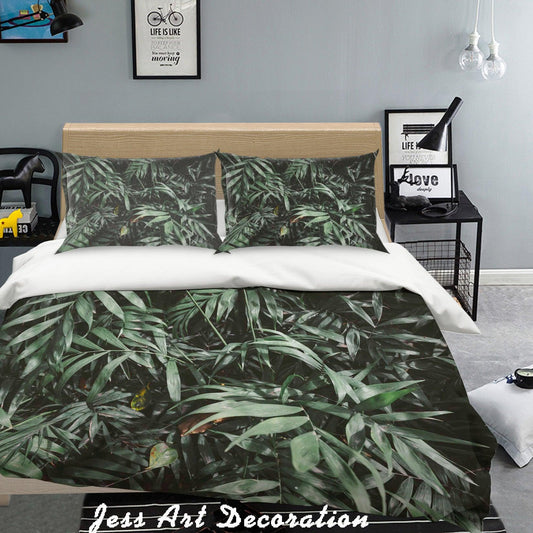 3D  Green Plant Leaf Quilt Cover Set Bedding Set Pillowcases 33