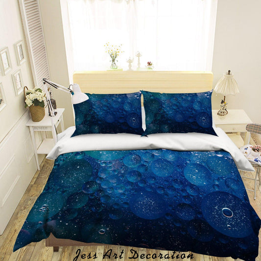 3D Abstract Blue Bubble Quilt Cover Set Bedding Set Duvet Cover Pillowcases 281