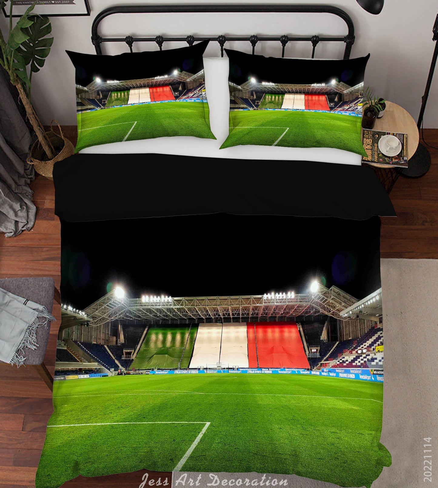 3D Atalanta Bergamasca Calcio Lamplight Quilt Cover Set Bedding Set Duvet Cover Pillowcase 872