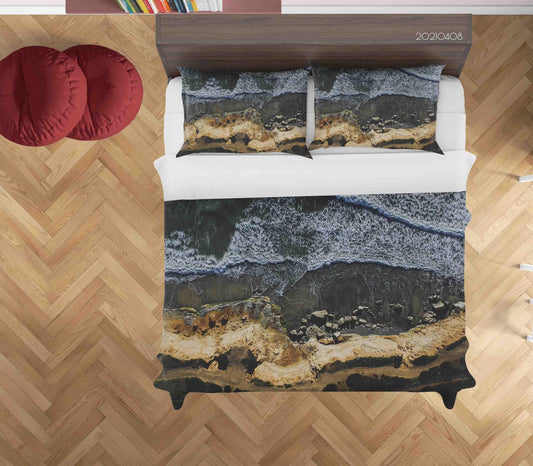 3D Beach Waves Landscape Quilt Cover Set Bedding Set Duvet Cover Pillowcases 51