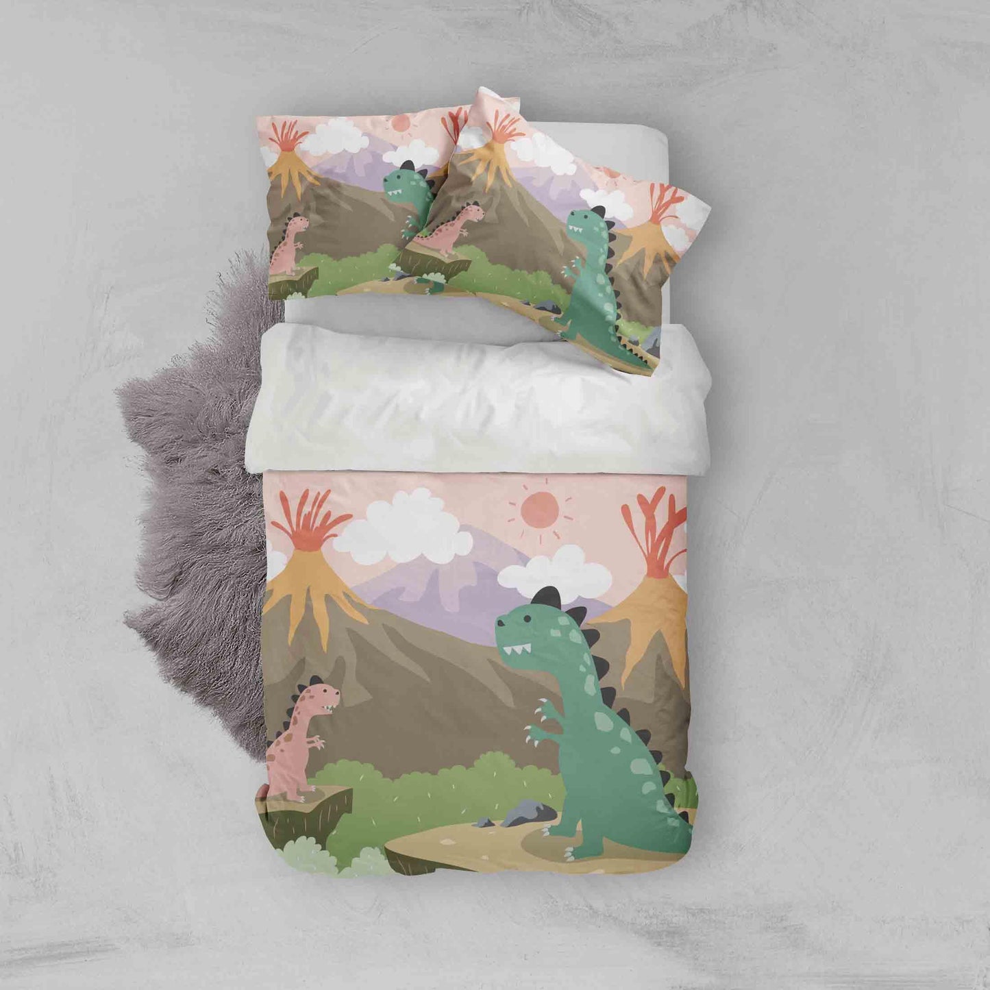3D Cartoon Color Dinosaurs Quilt Cover Set Bedding Set Pillowcases  68