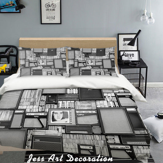 3D Black White Photo Frame Quilt Cover Set Bedding Set Pillowcases 54