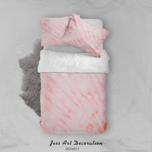 3D Abstract Pink Marble Texture Quilt Cover Set Bedding Set Duvet Cover Pillowcases 602