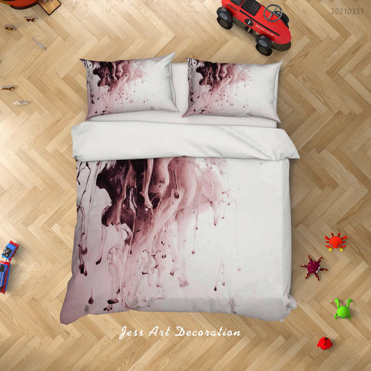 3D Abstract Ink Pattern Quilt Cover Set Bedding Set Duvet Cover Pillowcases 189