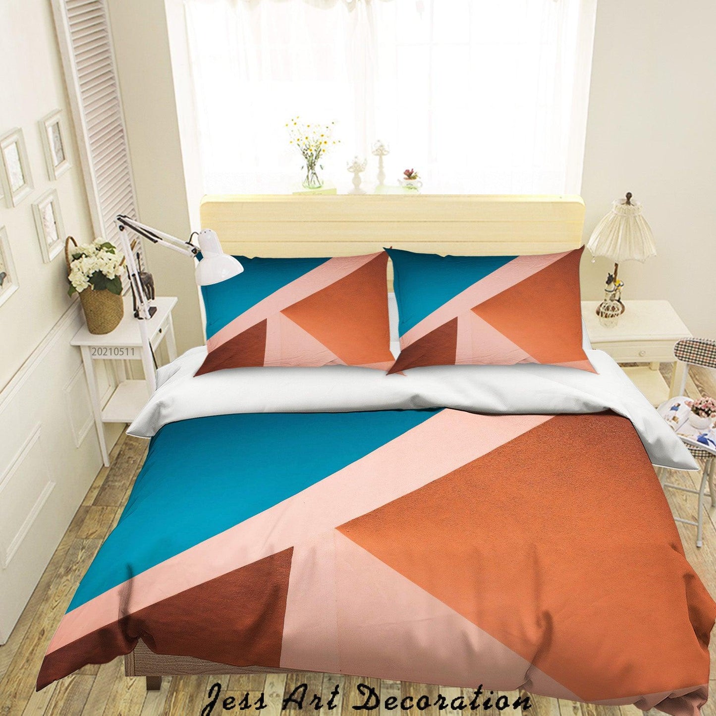 3D Abstract Geometric Pattern Quilt Cover Set Bedding Set Duvet Cover Pillowcases 2