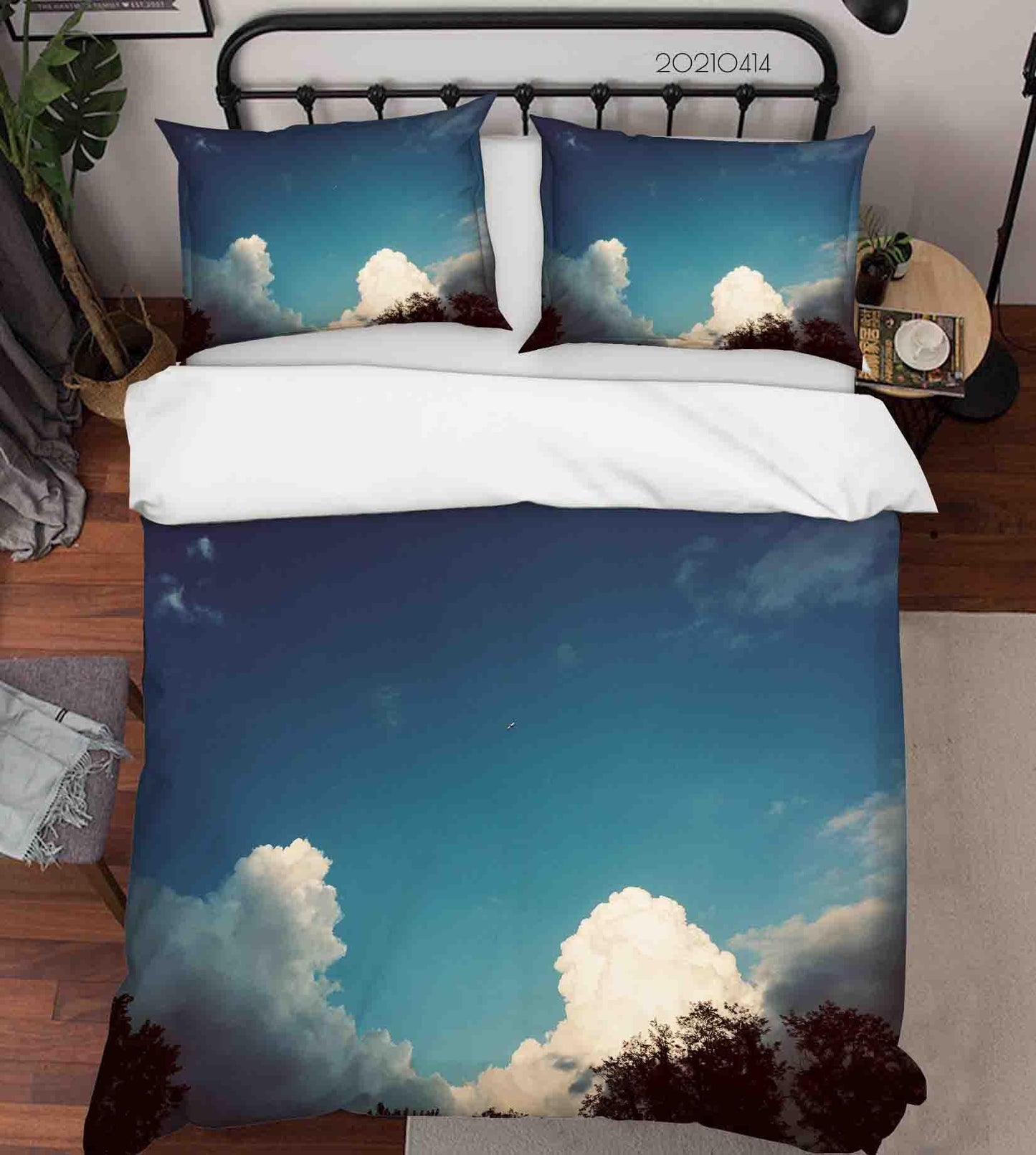 3D Blue Sky Cloud Quilt Cover Set Bedding Set Duvet Cover Pillowcases 33