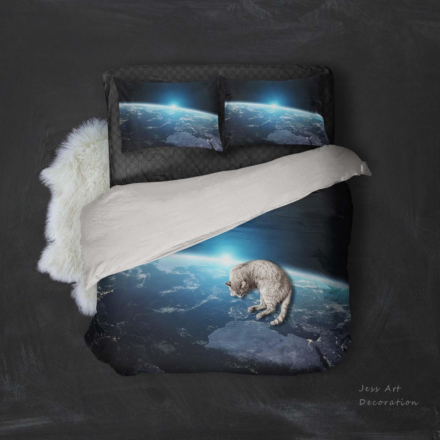 3D Blue Out Space Quilt Cover Set Bedding Set Pillowcases 127