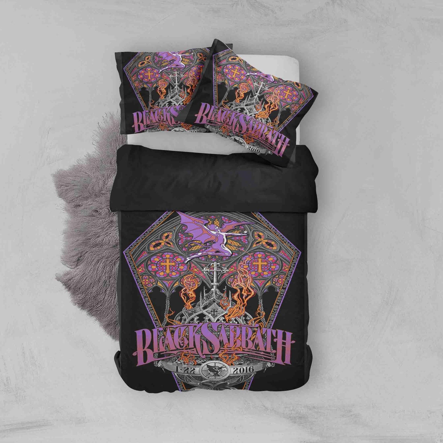 3D Black Sabbath Quilt Cover Set Bedding Set Duvet Cover Pillowcases SF71