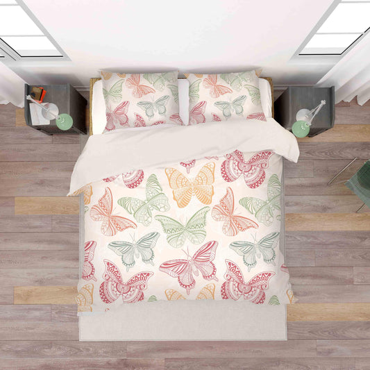 3D Butterfly Quilt Cover Set Bedding Set Pillowcases 58