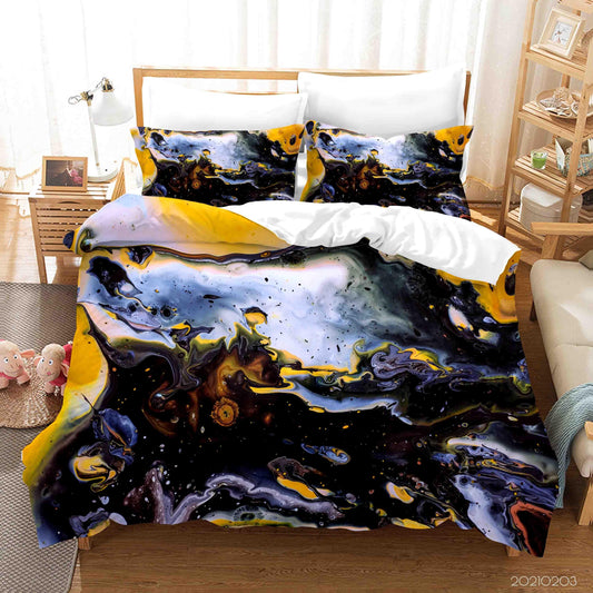 3D Abstract Marble Pattern Quilt Cover Set Bedding Set Duvet Cover Pillowcases 105