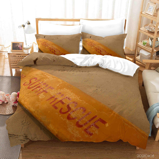 3D Beach Surfboard View Quilt Cover Set Bedding Set Duvet Cover Pillowcases 71