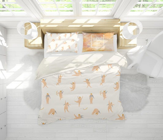 3D Angel Cupid Quilt Cover Set Bedding Set Pillowcases 54