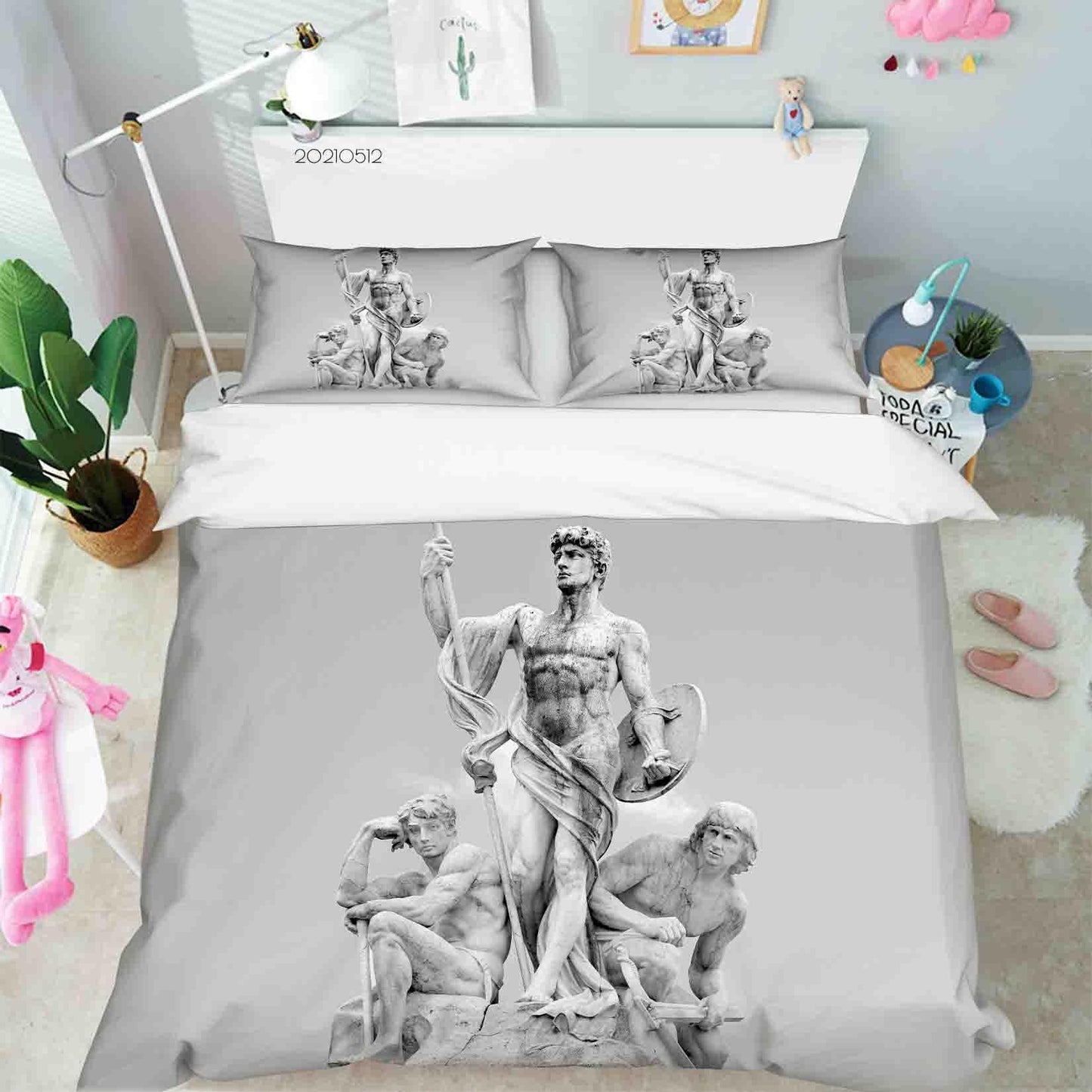 3D Art Sculpture Quilt Cover Set Bedding Set Duvet Cover Pillowcases 296