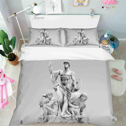 3D Art Sculpture Quilt Cover Set Bedding Set Duvet Cover Pillowcases 296