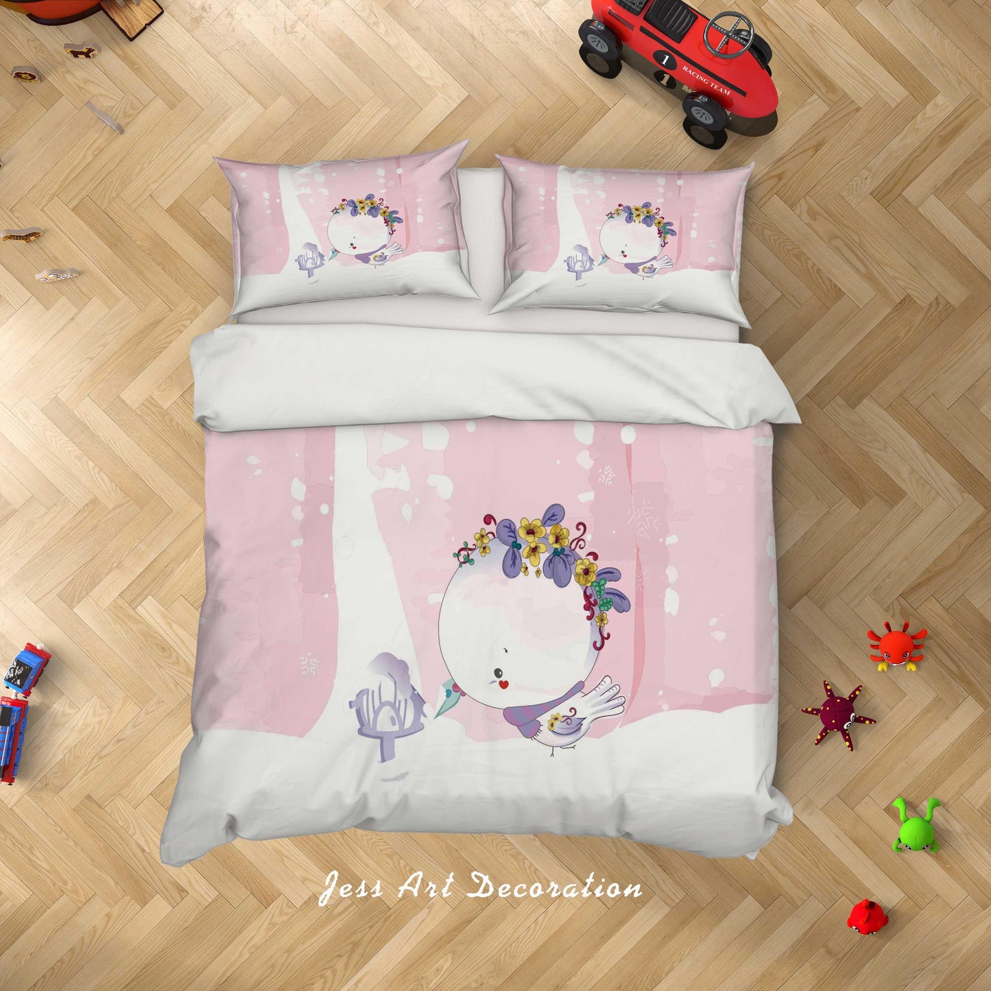 3D Cartoon Bird Mailbox Quilt Cover Set Bedding Set Duvet Cover Pillowcases SF65