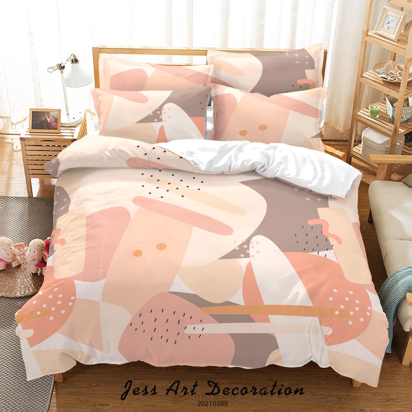 3D Abstract Watercolor Pattern Quilt Cover Set Bedding Set Duvet Cover Pillowcases 9