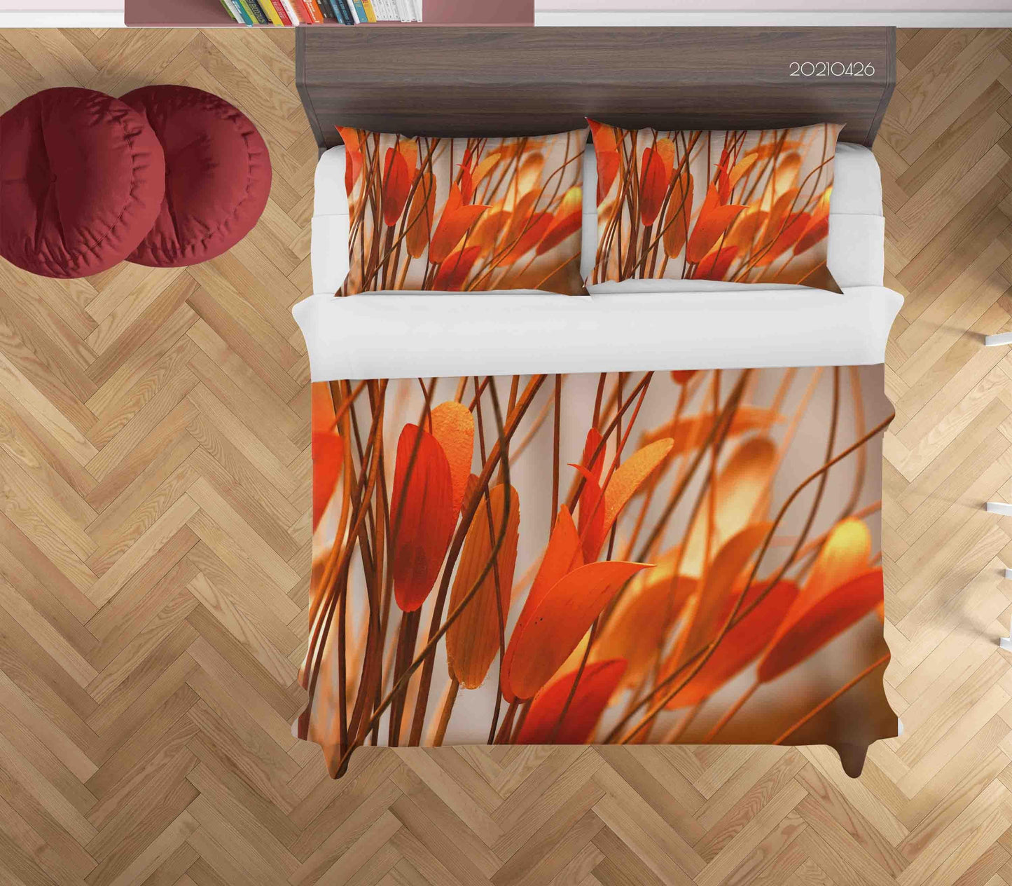 3D Autumn Tree Leaf Quilt Cover Set Bedding Set Duvet Cover Pillowcases 309