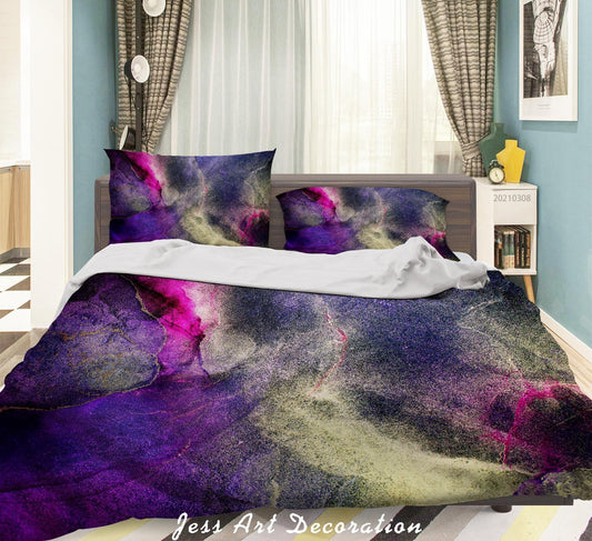 3D Abstract Color Marble Quilt Cover Set Bedding Set Duvet Cover Pillowcases 311