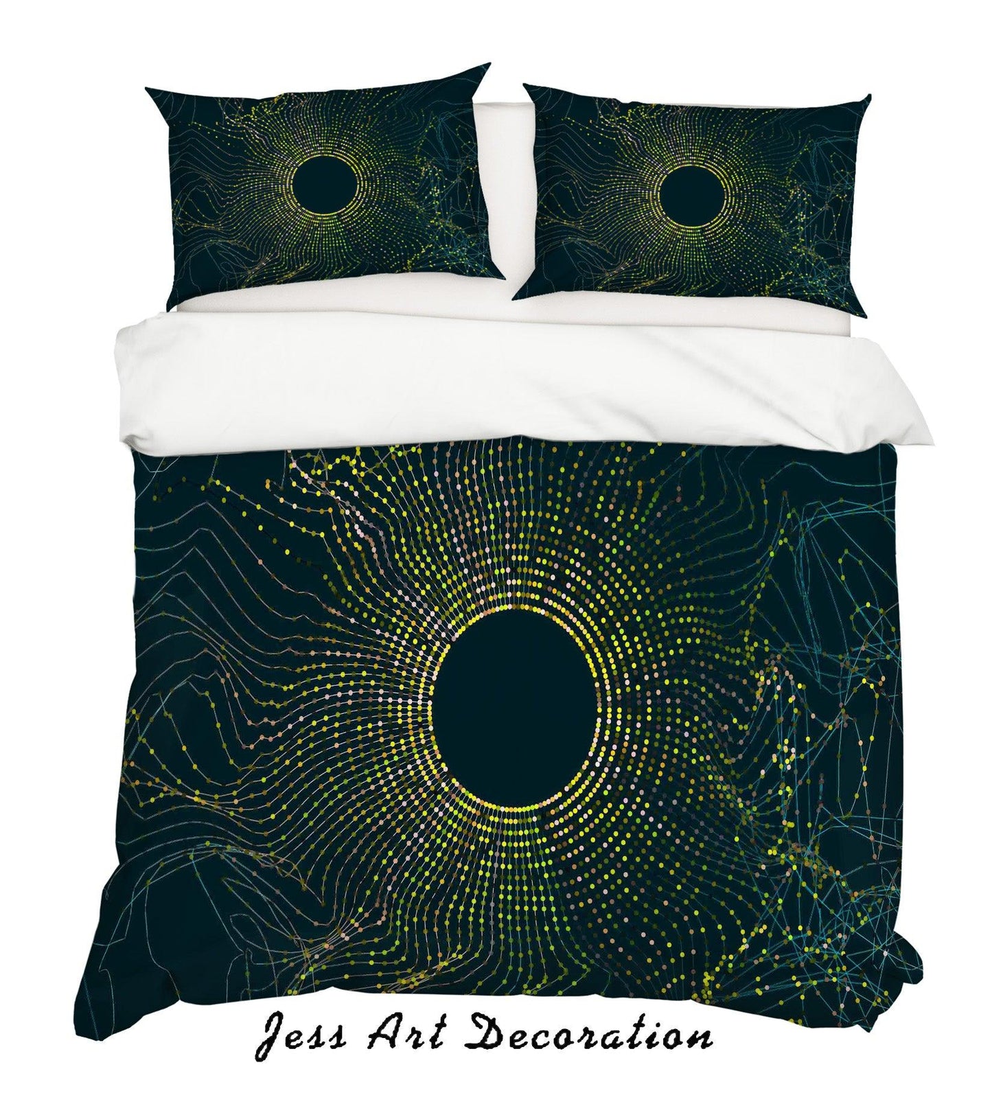 3D Abstract Sun Quilt Cover Set Bedding Set Pillowcases 02