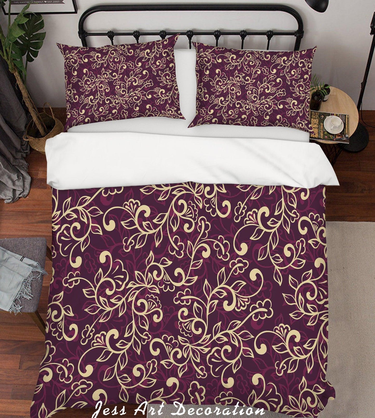 3D Brown Pattern Quilt Cover Set Bedding Set Pillowcases 122