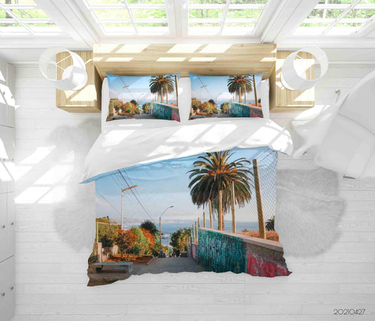 3D Abstract Street Graffiti Quilt Cover Set Bedding Set Duvet Cover Pillowcases 85
