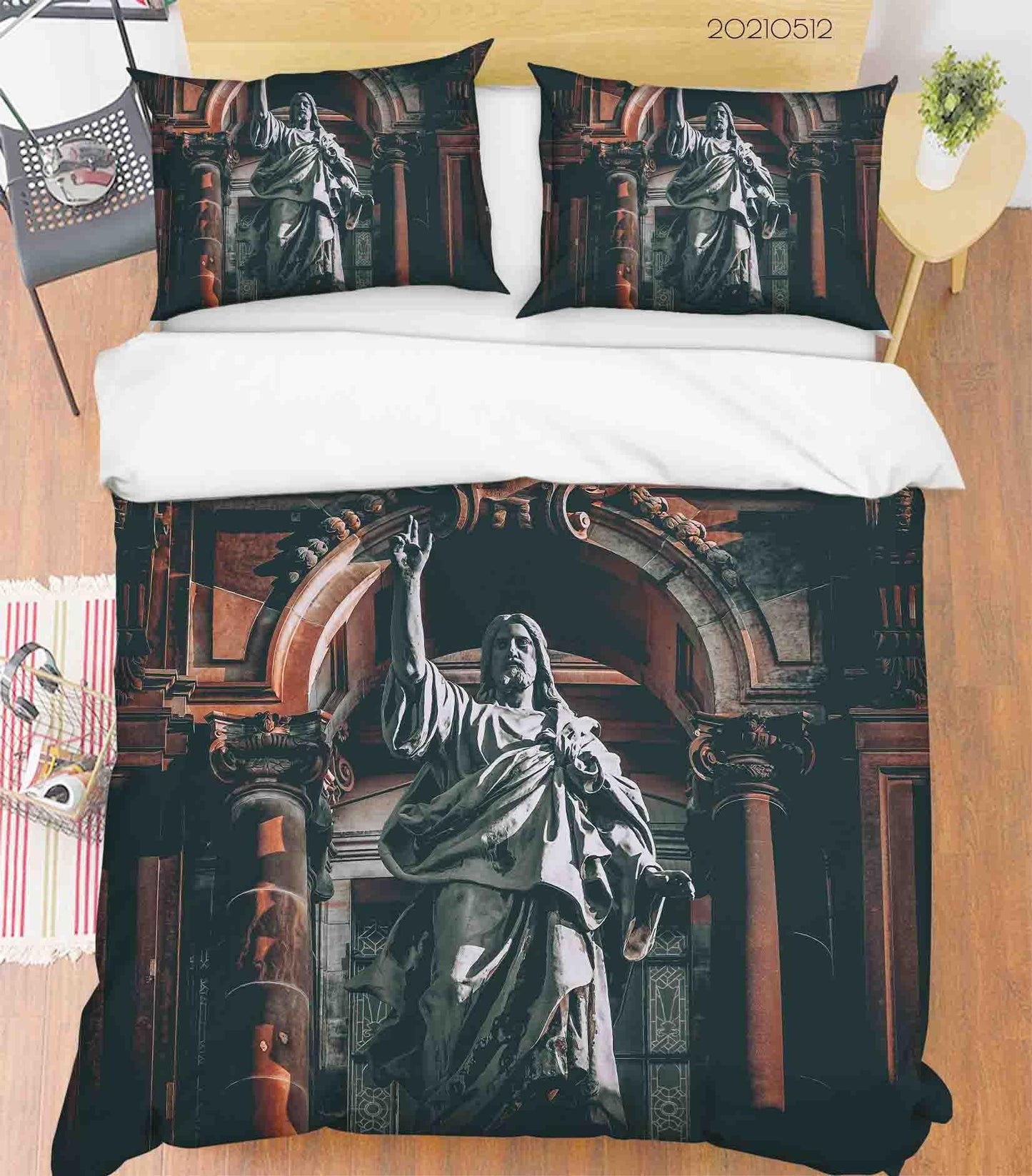 3D Architecture Art Sculpture Quilt Cover Set Bedding Set Duvet Cover Pillowcases 284