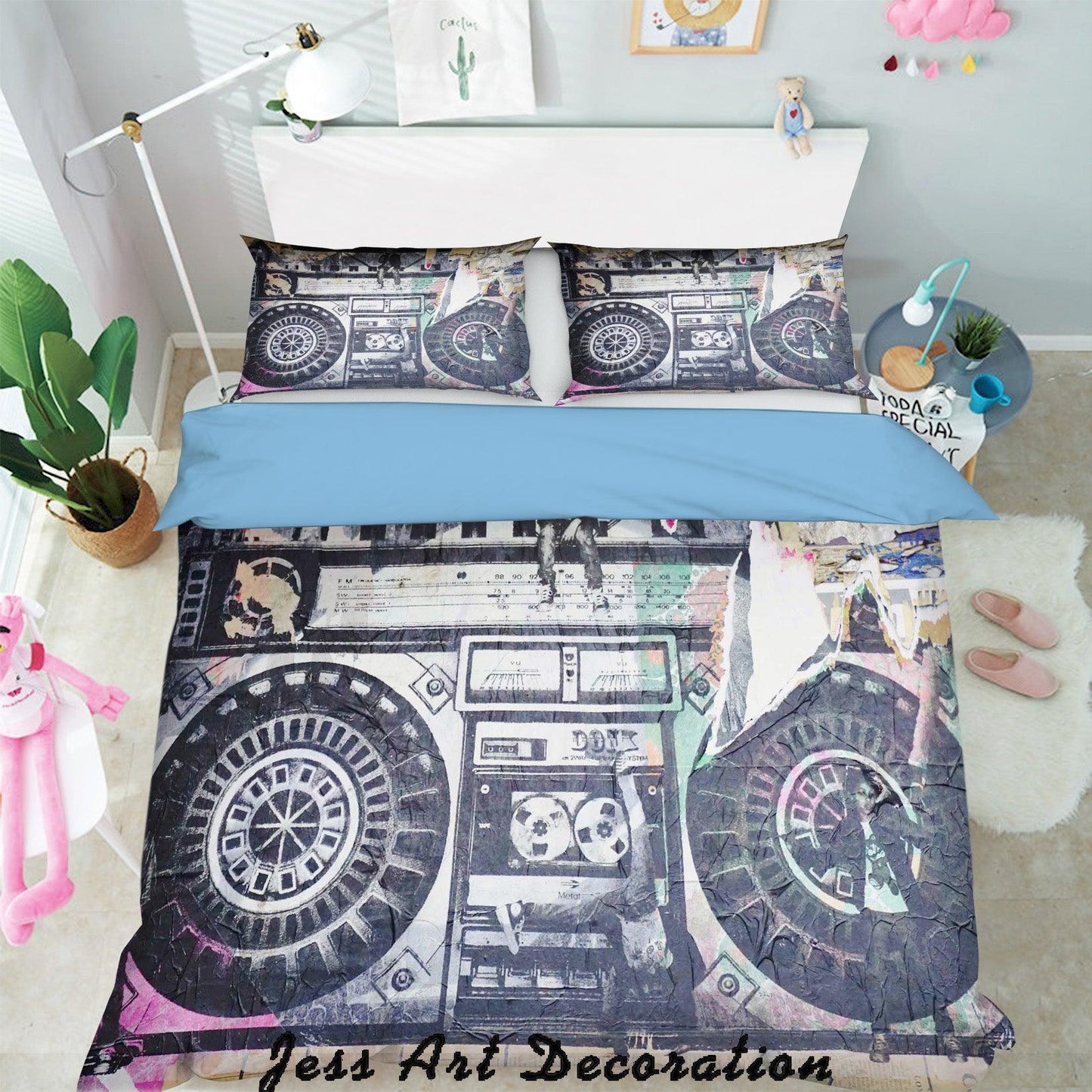3D Black White Pattern Quilt Cover Set Bedding Set Pillowcases  122