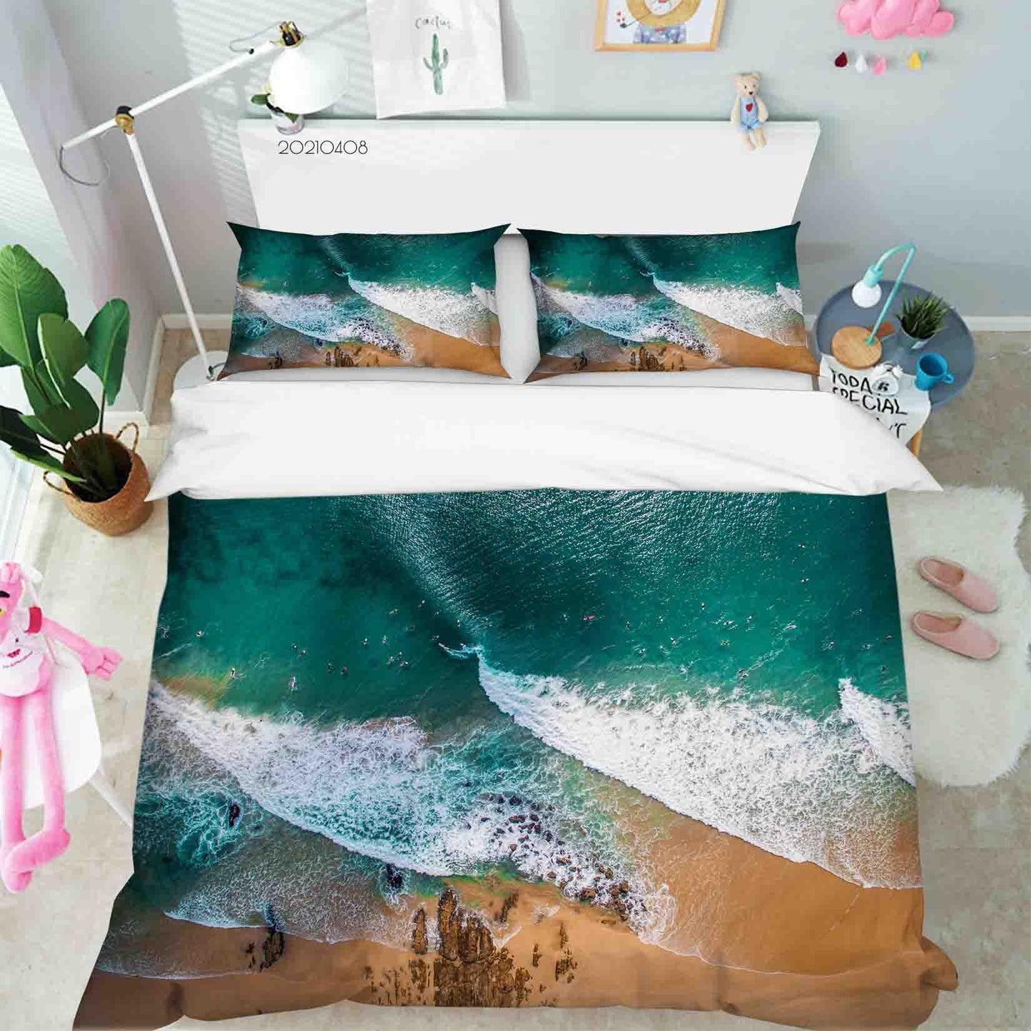 3D Beach Landscape Quilt Cover Set Bedding Set Duvet Cover Pillowcases 14