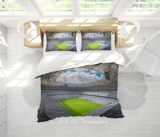 3D Bayern Munich Football Cloud Sky Quilt Cover Set Bedding Set Duvet Cover Pillowcase 721