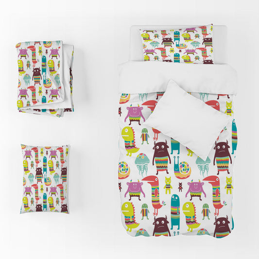 3D Cartoon Dinosaur Octopus Quilt Cover Set Bedding Set Duvet Cover Pillowcase 1430