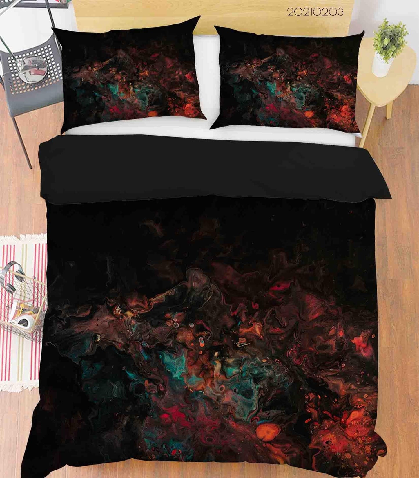 3D Abstract Marble Texture Quilt Cover Set Bedding Set Duvet Cover Pillowcases 58